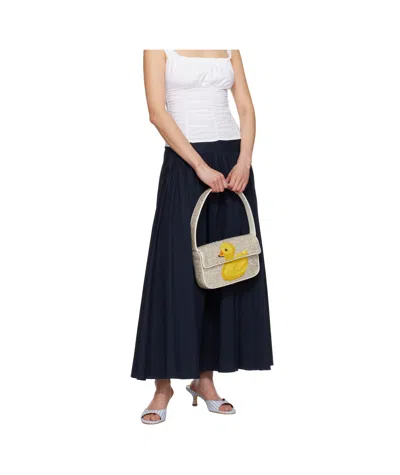 Staud Zipper Skirt In Blue
