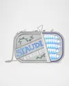 Staud Ines Tin Clutch Silver Multi