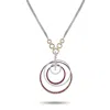 Staurino Fratelli 18k White And Yellow Gold 1.80ct Diamond And Sapphire Necklace St14-080425 In White