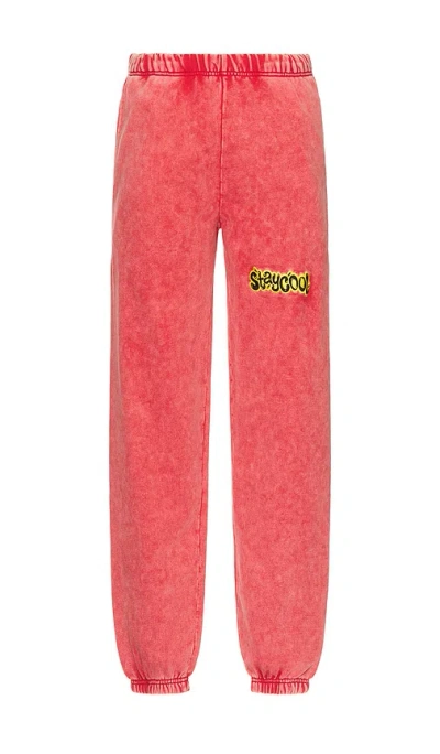 Stay Cool Staycool X Gushers Acid Wash Sweatpants In Strawberry