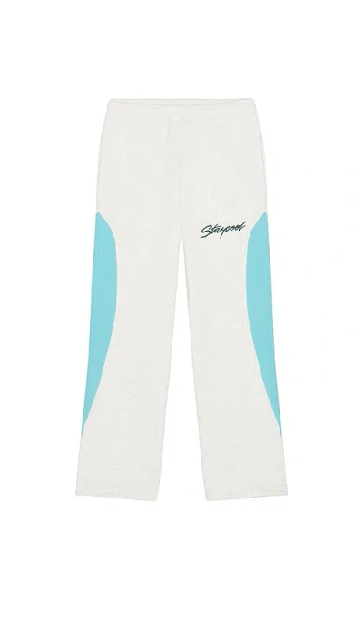 Stay Cool Turbo Sweatpants In Gray & Blue