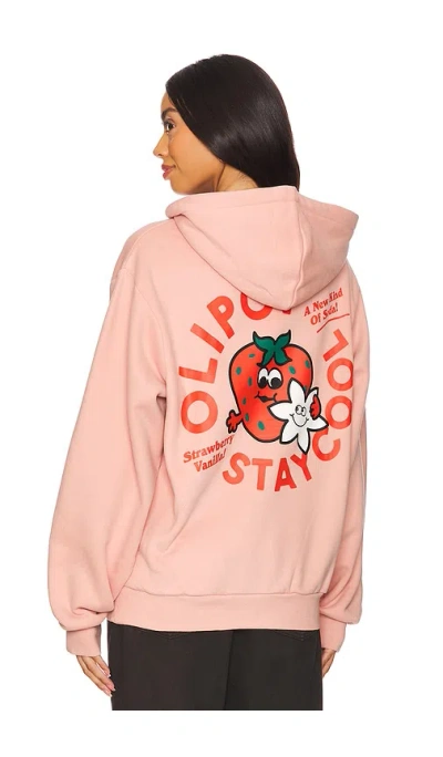 Stay Cool X Olipop Strawberry Vanilla Hoodie In Peach