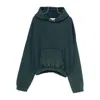 Stay Human On Earth Safety Pin-detail Hoodie In Green