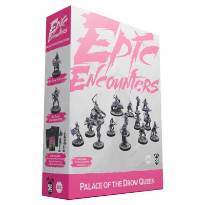 Steamforged Games Epic Encounters Palace Of The Drow Queen Miniatures