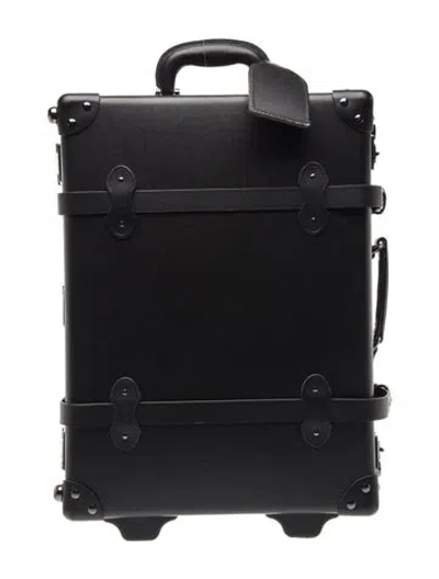 Pre-owned Steamline Luggage Leather Suitcase In Black