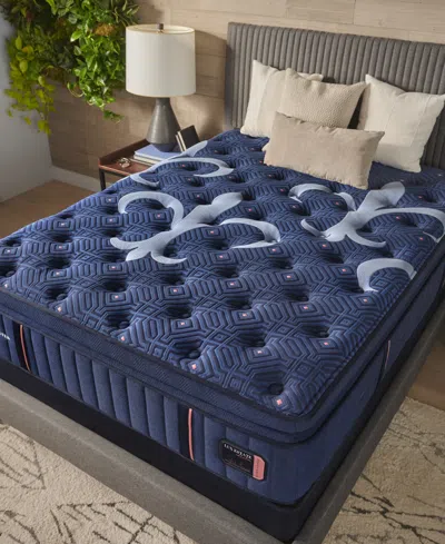Stearns & Foster Lux Estate 16" Medium Euro Pillowtop Innerspring Luxury Mattress Set- King In Transparent