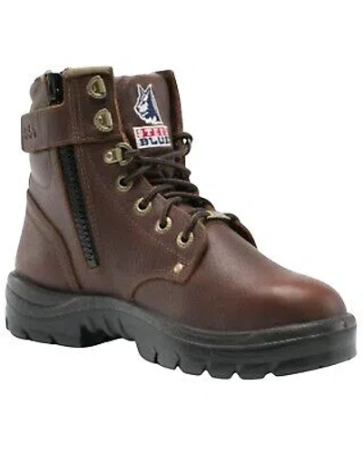 Pre-owned Steel Blue Men's Argyle 6" Work Boot - Steel Toe - 812951-oak In Brown