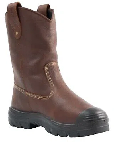 Pre-owned Steel Blue Men's Heeler 10" Waterproof Western Work Boot Toe - 862905-oak In Brown