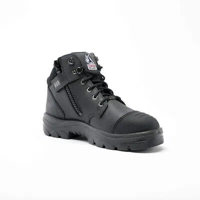 Pre-owned Steel Blue Men's Parkes Zip Boot, Black