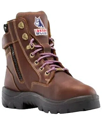 Pre-owned Steel Blue Women's Southern Cross 6" Water Resistant Work Boot Toe - 892853-oak In Brown