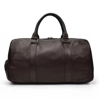 Steel Horse Leather Men's Endre Weekender Vintage Leather Duffle Bag In Brown