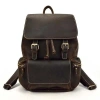 Steel Horse Leather The Hagen Backpack | Vintage Leather Backpack In Dark Brown