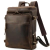 Steel Horse Leather The Raoul Backpack | Handmade Vintage Leather Backpack In Dark Brown