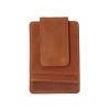 Steel Horse Leather The Walden | Handmade Leather Front Pocket Wallet With Money Clip In Brown