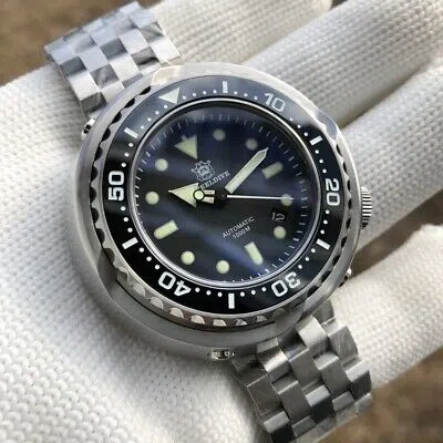 Pre-owned Steeldive Men Automatic Watch 1000m Waterproof Dive Watches Luminous Big Tuna