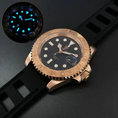 Pre-owned Steeldive Men Dive Watch,mens Automatic Watches Bronze 200m Waterproof Luminous
