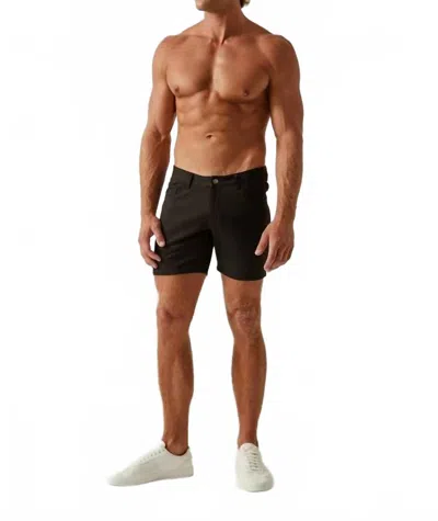 Steele Men's Stretch Knit Jean Shorts In Black