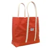 Steele Women Coated Canvas Tote Bag In Orange