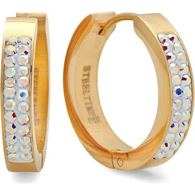 Steeltime 18k Gold Plated 20mm Hoop Earrings