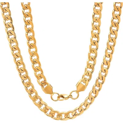 Steeltime 18k Gold Plated Chain Necklace