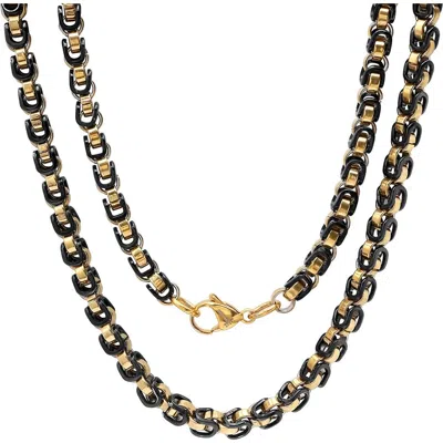 Steeltime 18k Gold Plated Chain Necklace