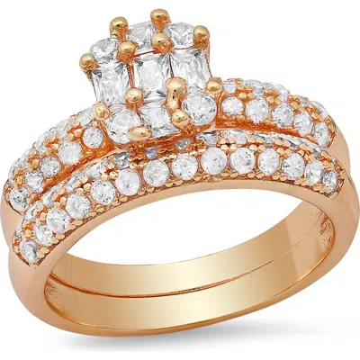 Steeltime 18k Gold Plated Ring Set