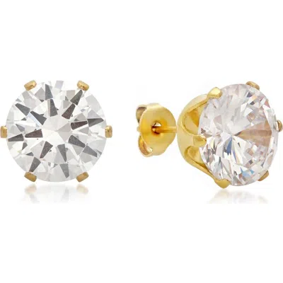 Steeltime 18k Gold Plated Stud Earrings