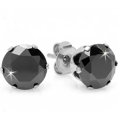 Steeltime 8mm Stud Earrings In Multi