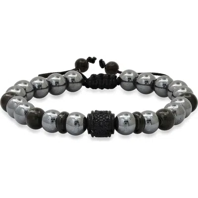 Steeltime Agate Beaded Bracelet In Multi