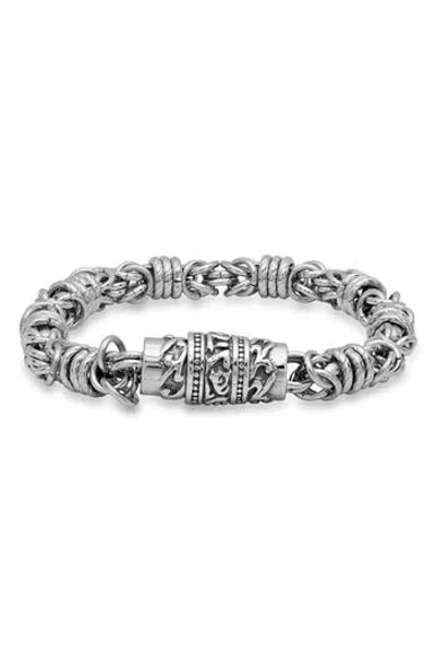 Steeltime Cluster Chain Bracelet In Metallic