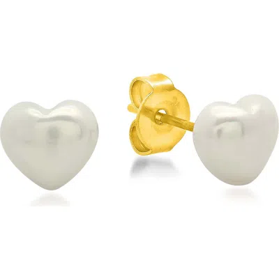 Steeltime Heart Stud Earrings In Multi