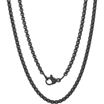 Steeltime Ion Plated Stainless Steel Chain Necklace In Neutral