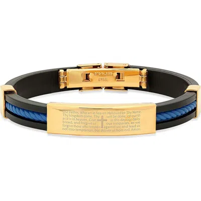Steeltime Lord's Prayer 18k Gold Plated Bracelet