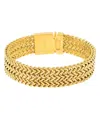 Steeltime Men's 18k Gold-plated Stainless-steel Bracelet