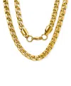 Steeltime Men's 18k Gold-plated Stainless Steel Thick Round Box Link 24" Chain Necklace In Gold