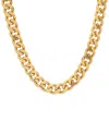 Steeltime Men's Gold-tone Cuban 24" Link Necklace In Gold
