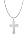 Steeltime Men's Our Father Lord's Prayer Cross Pendant In Silver
