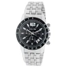 Steeltime Mens Silver Tone Stainless Steel Bracelet Watch 998-029-w In Transparent