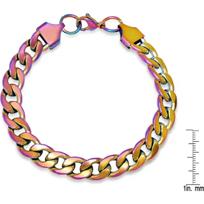 Steeltime Multicolor Curb Chain Bracelet