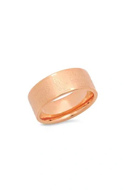 Steeltime Serenity Band Ring In Gold