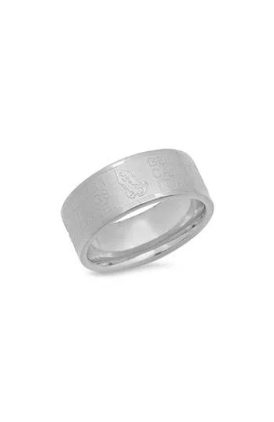 Steeltime Serenity Band Ring In Metallic