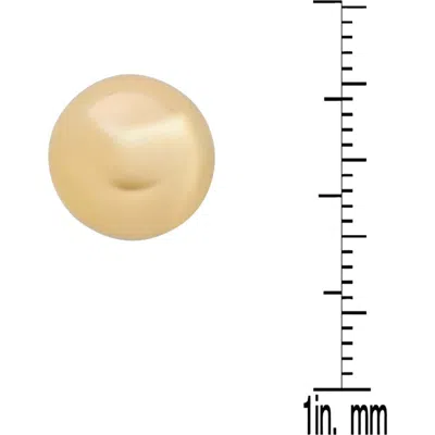Steeltime Stainless Steel Ball Stud Earrings In Gold