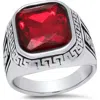 Steeltime Stainless Steel Ring In Multi