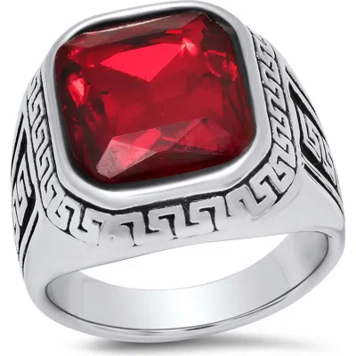 Steeltime Stainless Steel Ring In Multi