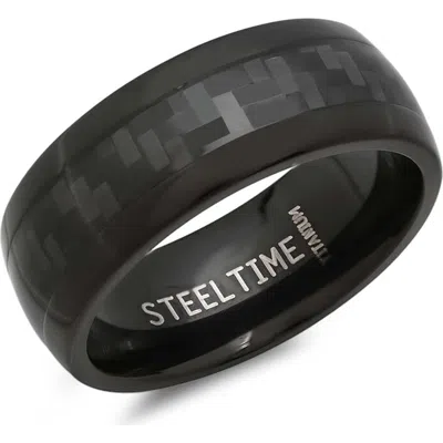 Steeltime Titanium Ring In Black