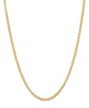 Steeltime Unisex 14k Gold Plated Box Link Chain Necklace
