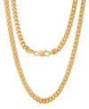 Steeltime Unisex 14k Gold Plated Cuban Link Chain Necklace