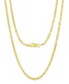 Steeltime Unisex 14k Gold Plated Mariner Superflat Necklace