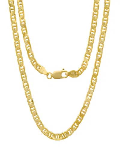 STEELTIME UNISEX 14K GOLD PLATED MARINER SUPERFLAT NECKLACE