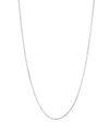 Steeltime Unisex Sterling Silver Box Chain Necklace